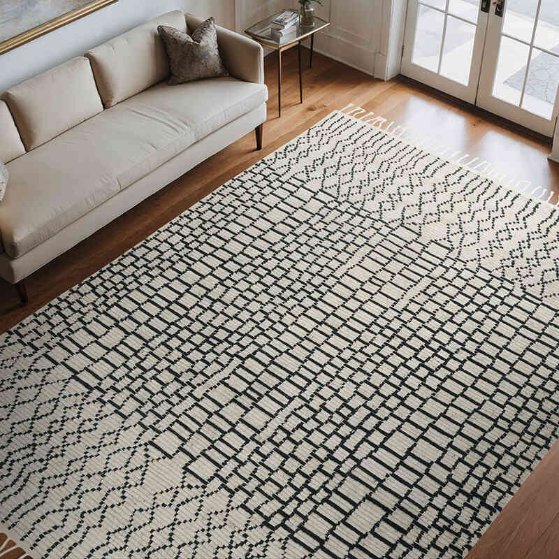 New Moroccan Style Hand-Knotted Tulu Rug - 9'  x 12'  (108" x 144") - K0057013