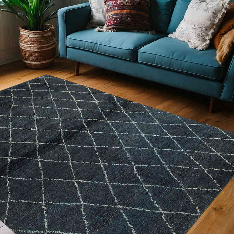 New Moroccan Style Hand-Knotted Tulu Rug - 5'  x 7'  (60" x 84") - K0057031