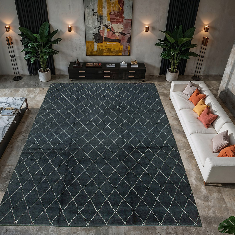 New Moroccan Style Hand-Knotted Tulu Rug - 10' 1" x 14' 1" (121" x 169") - K0057080