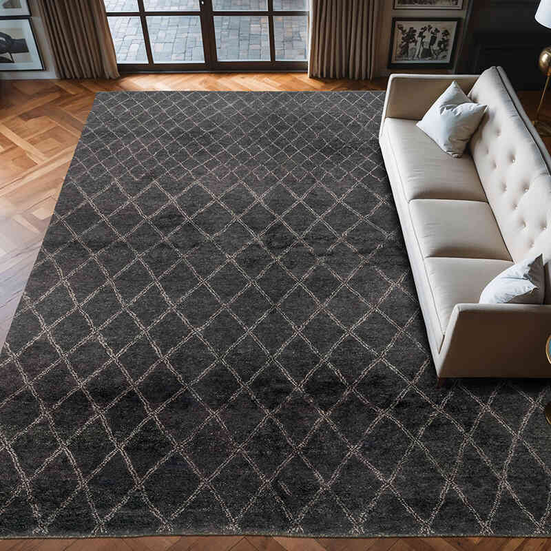 New Hand-Knotted Rug - 9' 1" x 12' 4" (109" x 148") - K0057108
