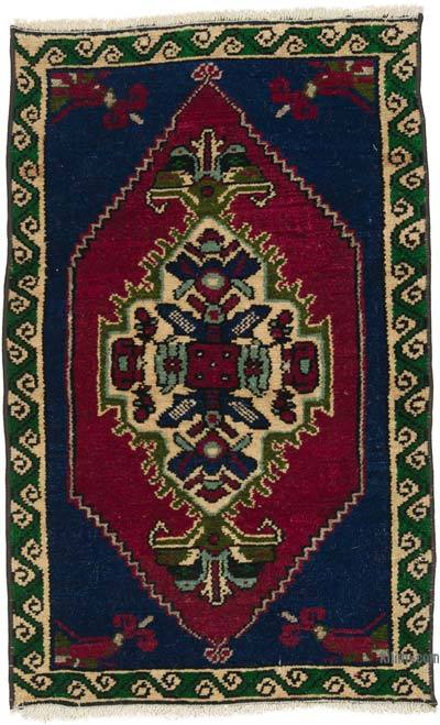 Vintage Turkish Hand-Knotted Rug - 1' 8" x 2' 7" (20" x 31")
