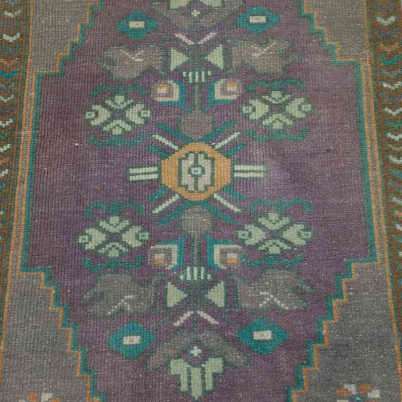 Alfombra Vintage Turca Anudada a Mano - 51 cm x 94 cm - K0057172