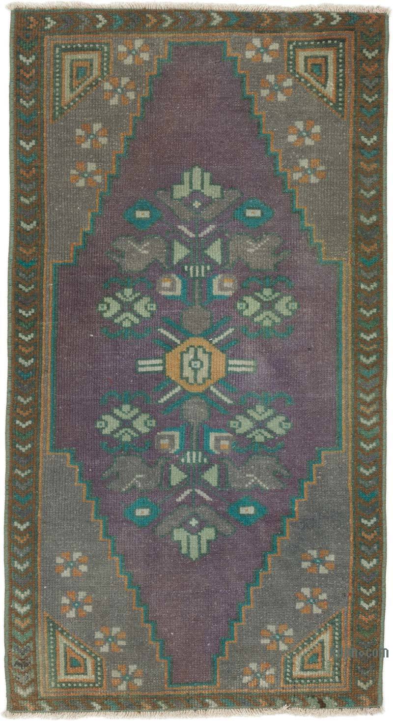 Alfombra Vintage Turca Anudada a Mano - 51 cm x 94 cm - K0057172