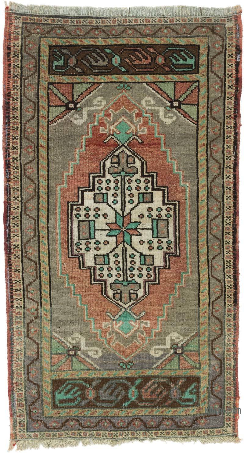 Vintage Turkish Hand-Knotted Rug - 1' 10" x 3' 3" (22" x 39") - K0057178