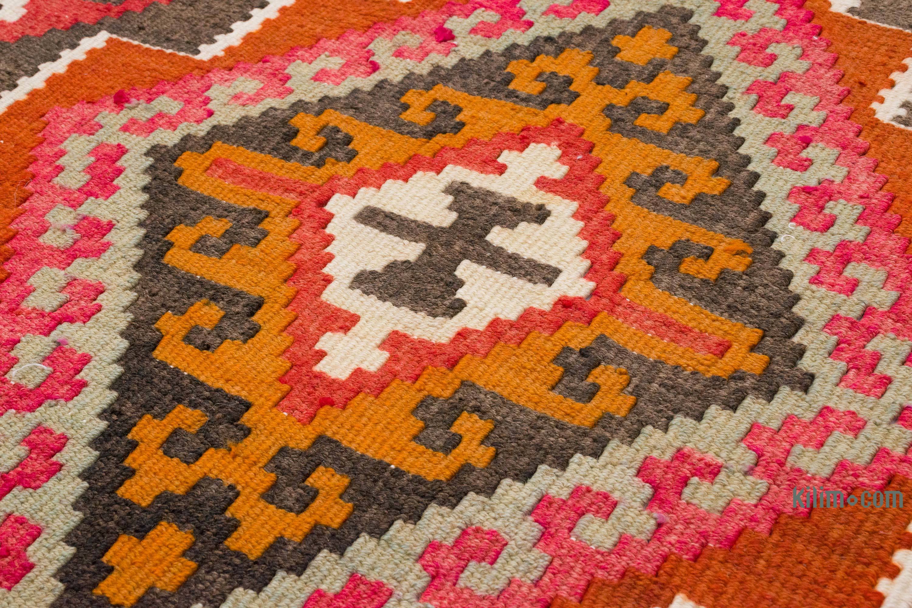 Runner Turkish Kilim Rug, Kilim Oriental Carpet, Living room Rug, Hallway Runner  Rug, 2.1 x 6.7 Feet LQ332
