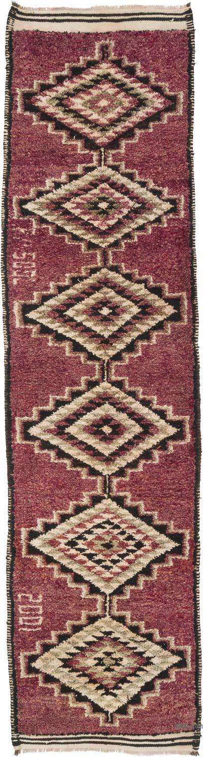 Vintage Tribal Runner Rug - 3'  x 11' 5" (36" x 137")