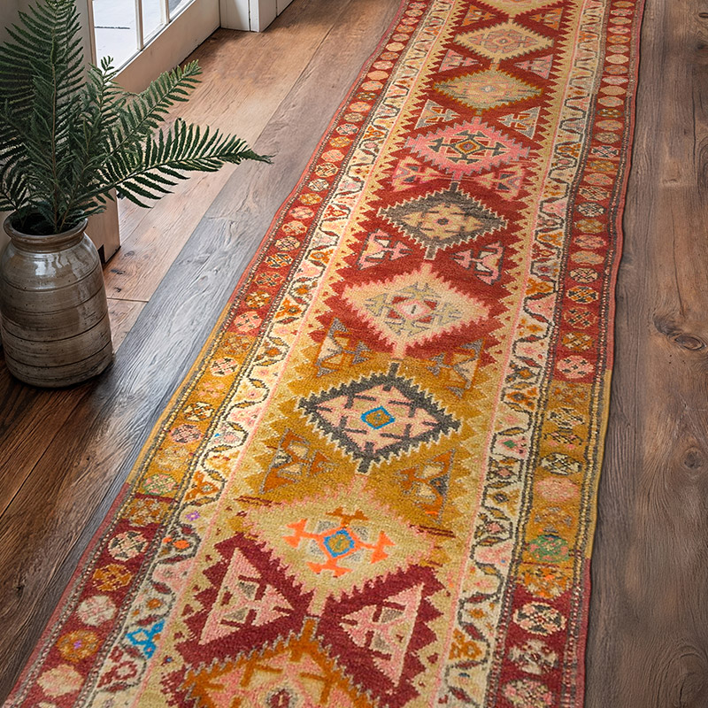 Vintage Anadolu Yolluk - 80 cm x 360 cm - K0057263