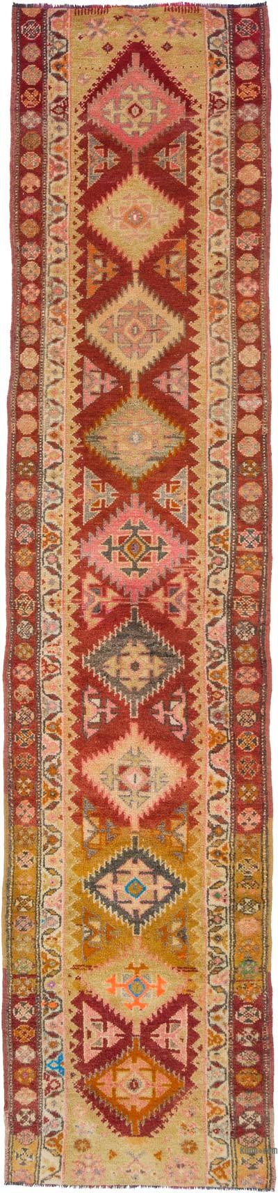 Vintage Tribal Runner Rug - 2' 7" x 11' 10" (31" x 142")