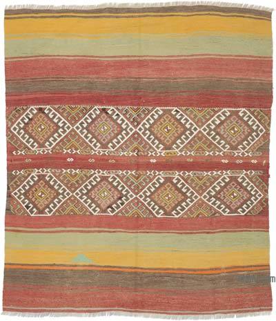 Multicolor Sivas Kilim Vintage - 131 cm x 148 cm