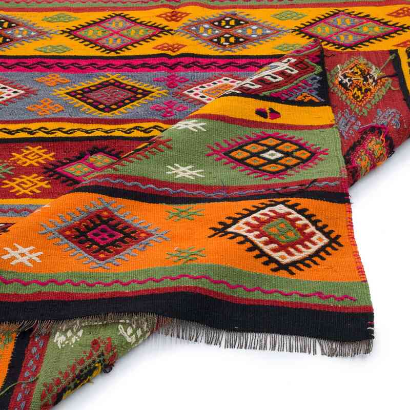 Multicolor Sivas Kilim Vintage - 167 cm x 377 cm - K0057289