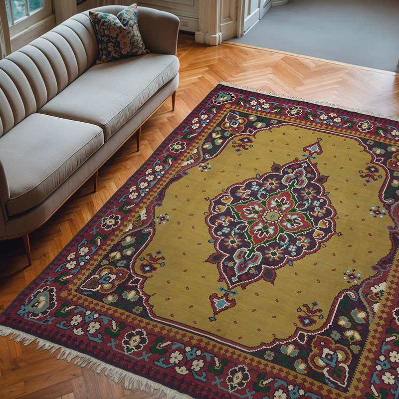 Alfombra Vintage Balkan Kilim - 250 cm x 291 cm - K0057292