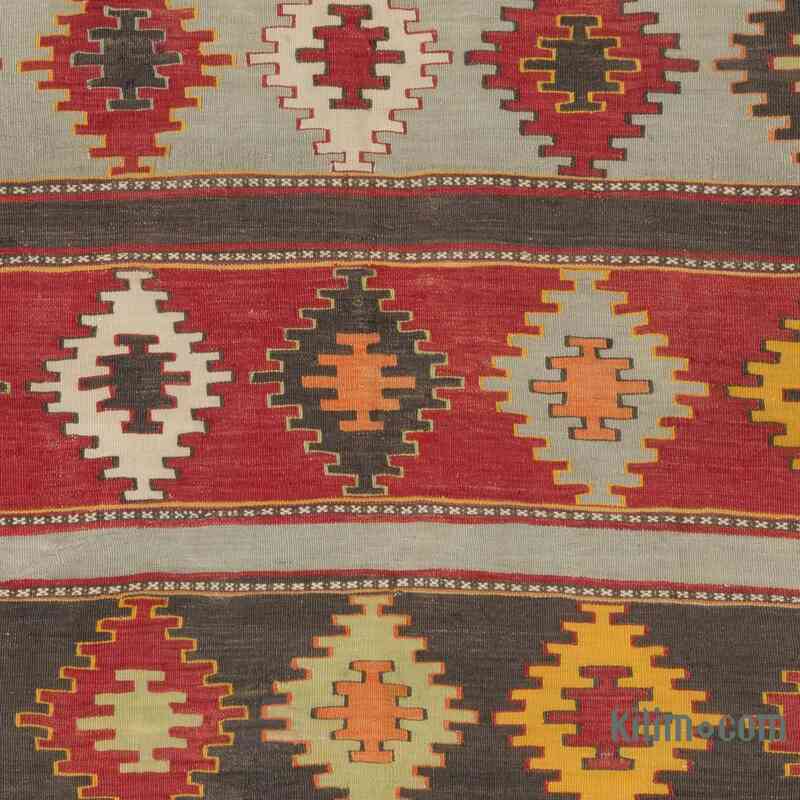 Multicolor Vintage Sivas Kilim Rug - 5' 11" x 8' 5" (71" x 101") - K0057304