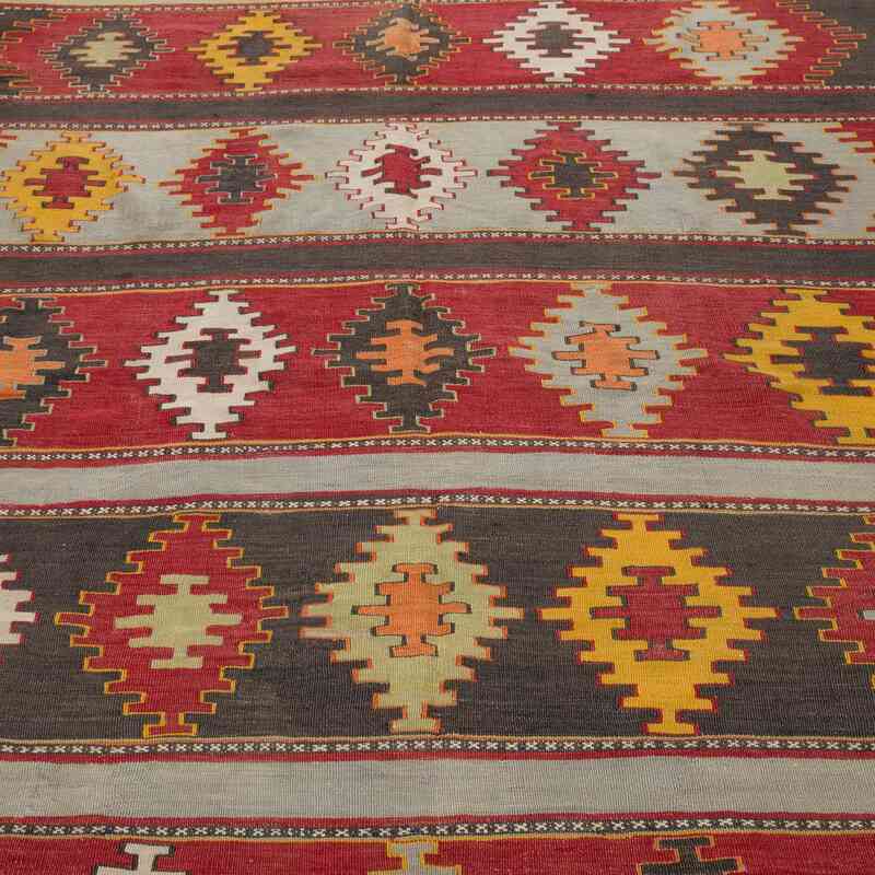 Multicolor Vintage Sivas Kilim Rug - 5' 11" x 8' 5" (71" x 101") - K0057304