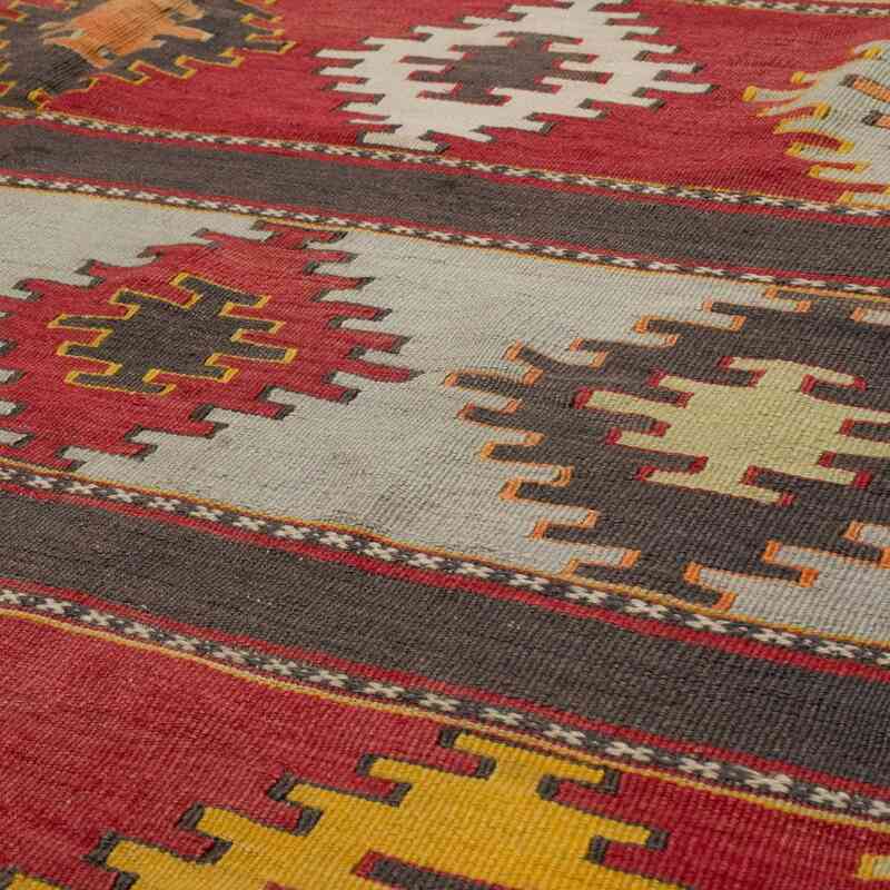 Multicolor Vintage Sivas Kilim Rug - 5' 11" x 8' 5" (71" x 101") - K0057304