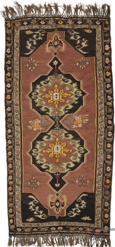 Vintage Kars Kilim Rug - 6' 5" x 13' 1" (77" x 157")