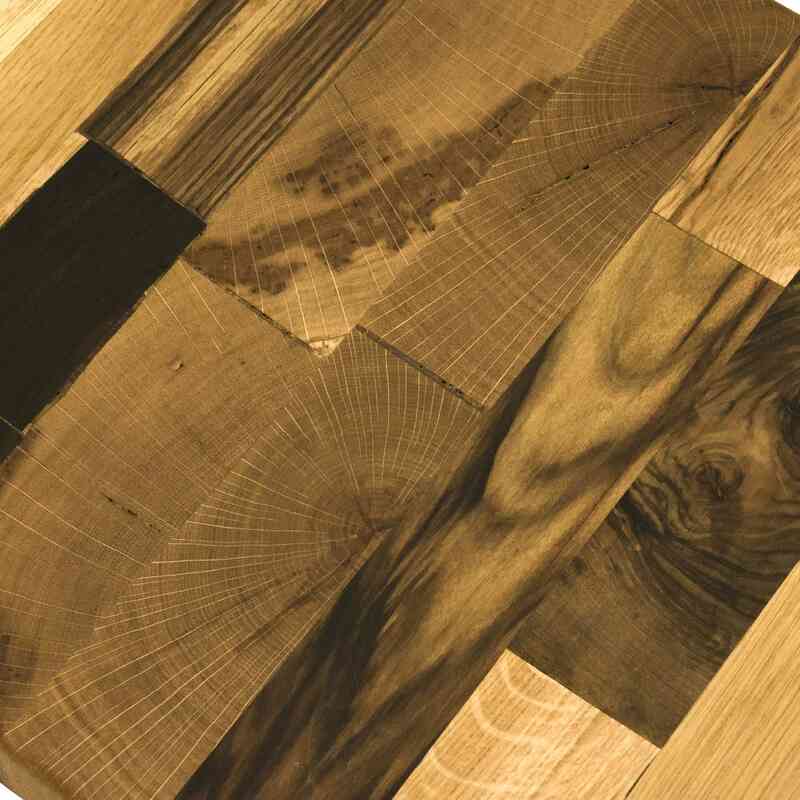Swivel Wooden Stool - Unique, Handmade - K0057339