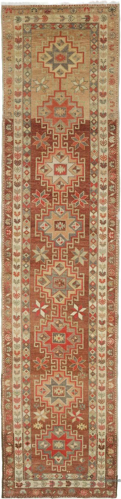 Vintage Tribal Runner Rug - 2' 10" x 11' 7" (34" x 139")