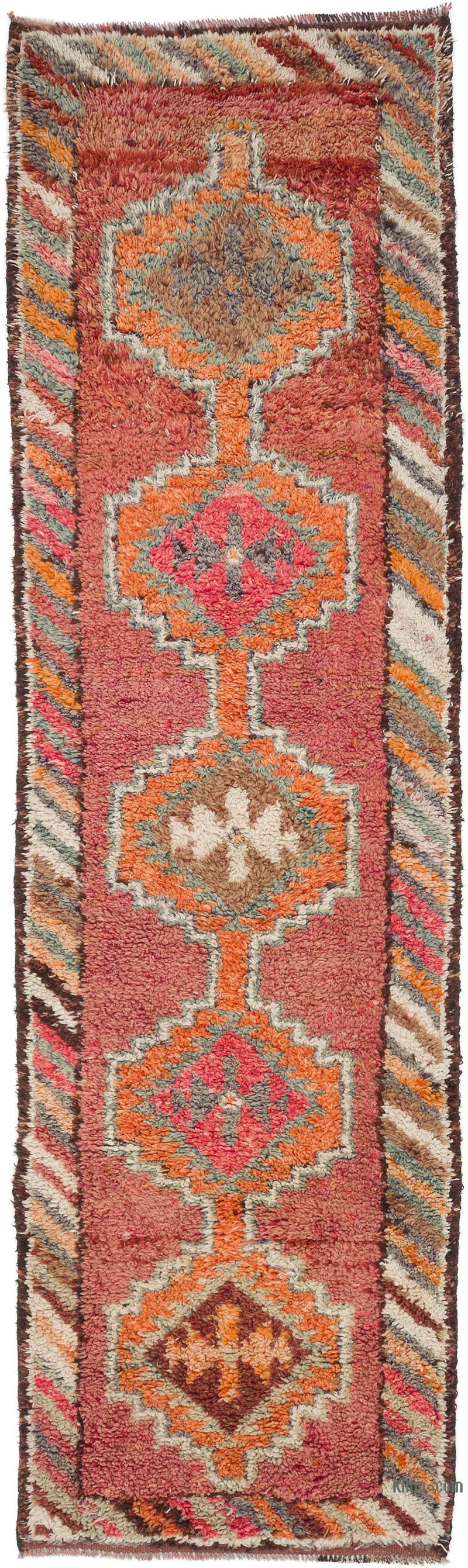 Vintage Tribal Runner Rug - 2' 11" x 10' 1" (35" x 121") - K0057370