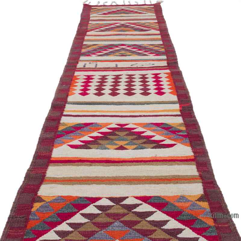 Vintage Tribal Kilim Runner - 2' 11" x 10' 9" (35" x 129") - K0057439