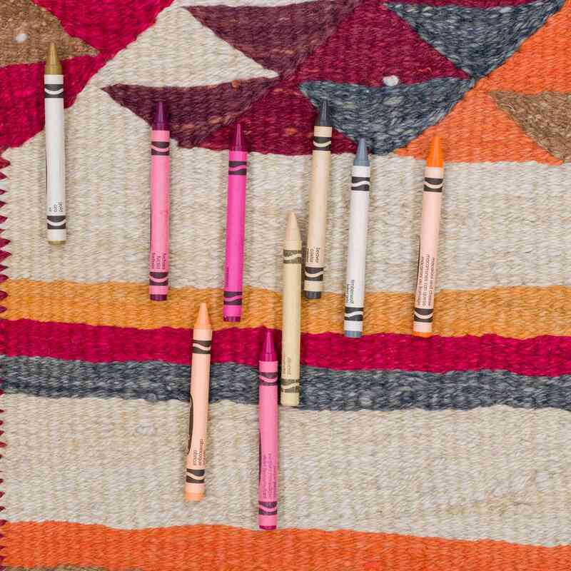 Vintage Tribal Kilim Runner - 2' 11" x 10' 9" (35" x 129") - K0057439