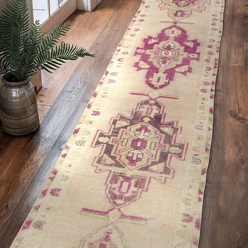 Vintage Anadolu Yolluk - 87 cm x 370 cm - K0057459