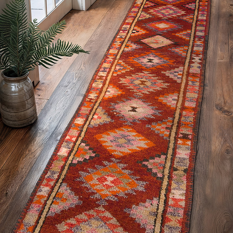 Vintage Anadolu Yolluk - 90 cm x 383 cm - K0057474