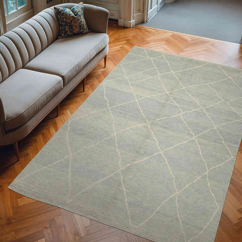 Alfombra "Tulu" de estilo marroquí anudada a mano - 188 cm x 278 cm - K0057482
