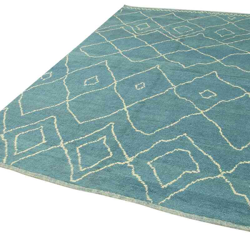 New Moroccan Style Hand-Knotted Tulu Rug - 6' 6" x 9' 11" (78" x 119") - K0057484