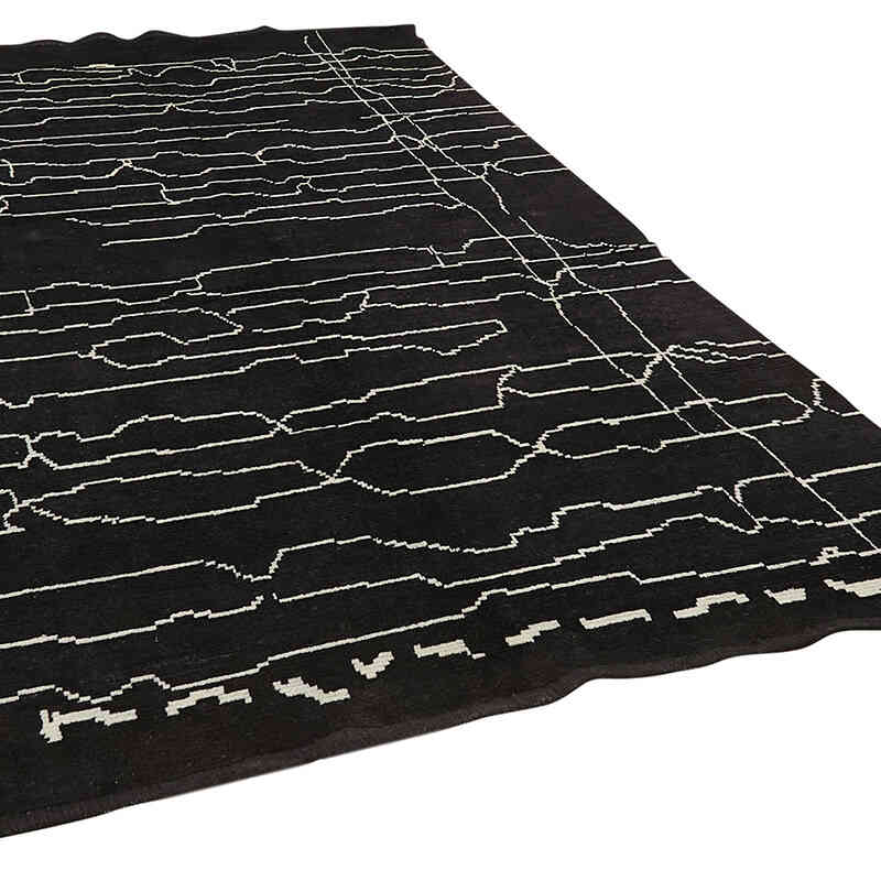 New Moroccan Style Hand-Knotted Tulu Rug - 6' 3" x 10' 2" (75" x 122") - K0057493