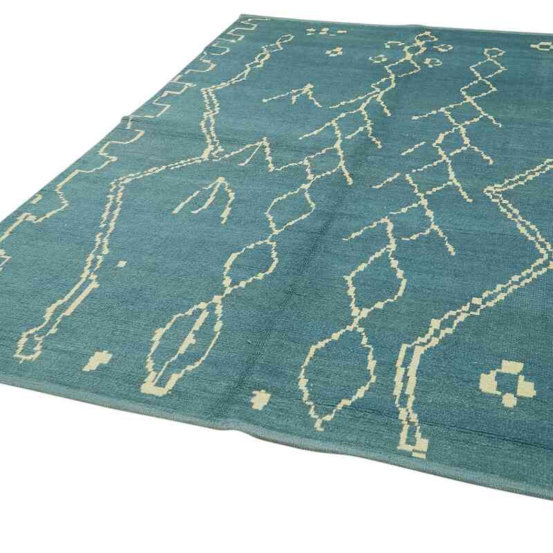 New Moroccan Style Hand-Knotted Tulu Rug - 6' 9" x 9' 5" (81" x 113") - K0057499