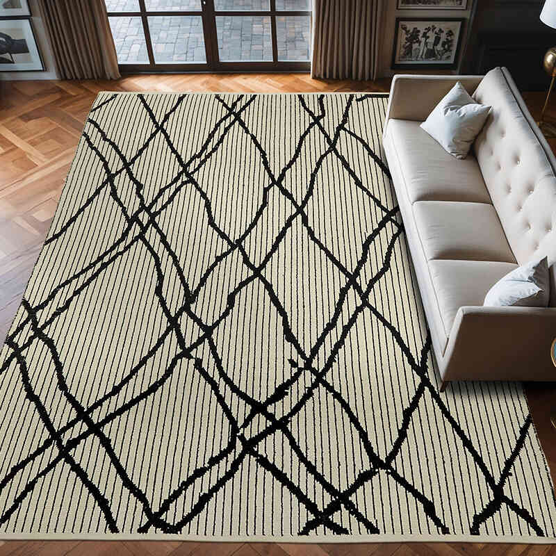 Alfombra "Tulu" de estilo marroquí anudada a mano - 275 cm x 372 cm - K0057525