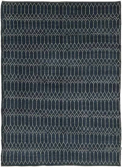 New Moroccan Style Hand-Knotted Tulu Rug - 9' 3" x 12' 3" (111" x 147")