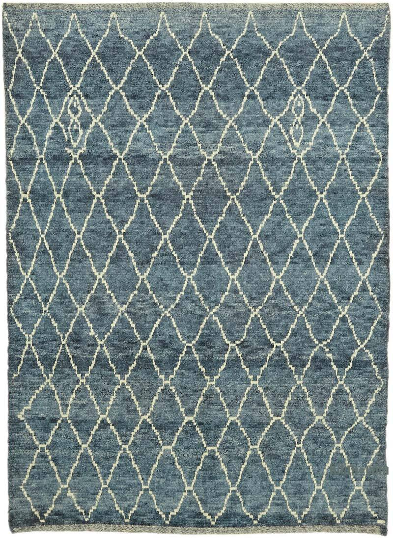 New Moroccan Style Hand-Knotted Tulu Rug - 5' 8" x 7' 5" (68" x 89") - K0057539