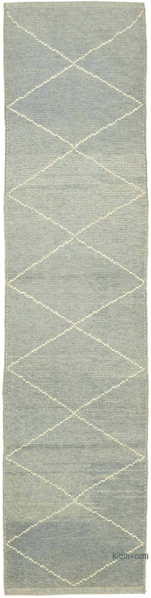 New Moroccan Style Hand-Knotted Tulu Runner - 2' 10" x 11' 5" (34" x 137") - K0057559