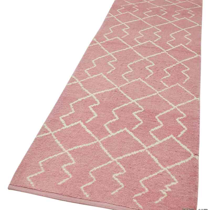 Nueva alfombra de corredor de estilo marroquí - 88 cm x 352 cm - K0057570