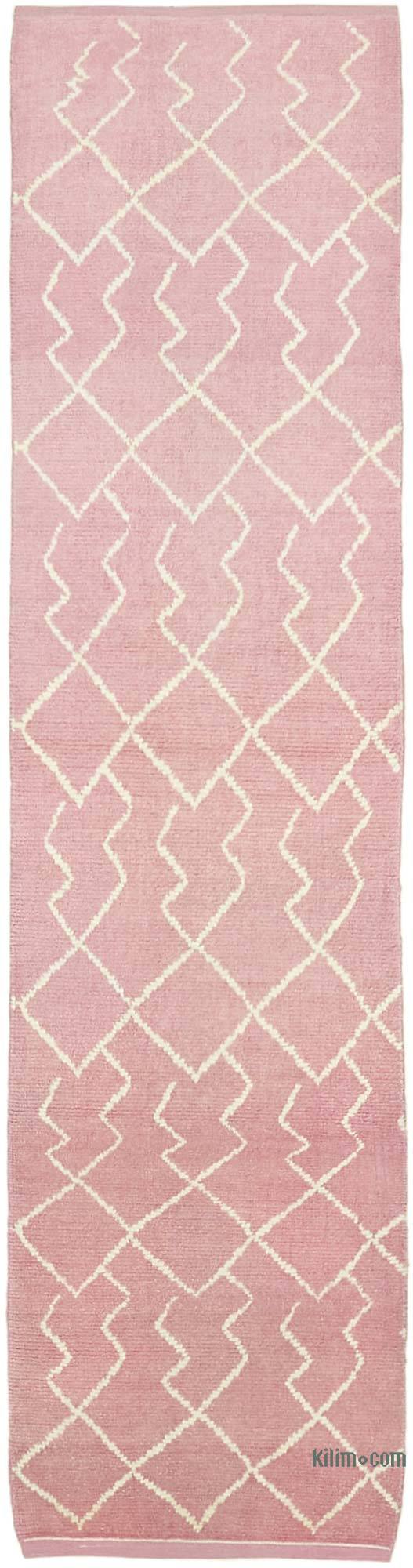 Nueva alfombra de corredor de estilo marroquí - 88 cm x 352 cm - K0057570
