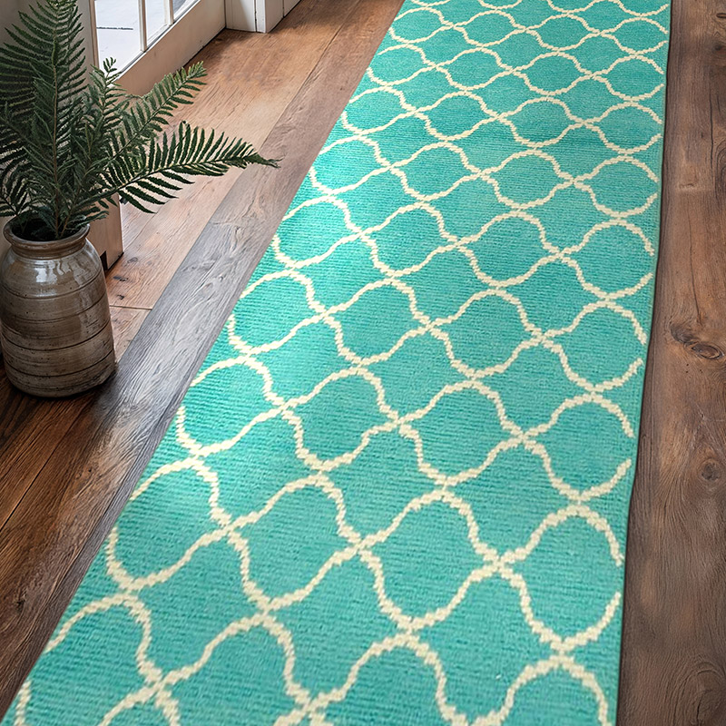 New Moroccan Style Hand-Knotted Tulu Runner - 3' 1" x 11' 10" (37" x 142") - K0057571