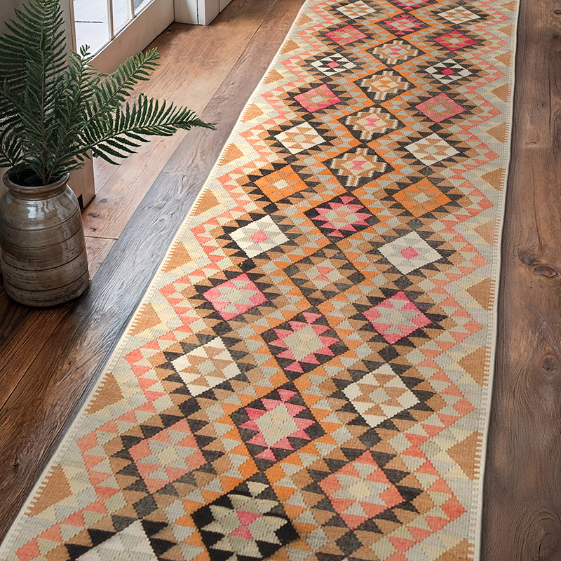 Vintage Anadolu Kilim Yolluk - 78 cm x 315 cm - K0057629