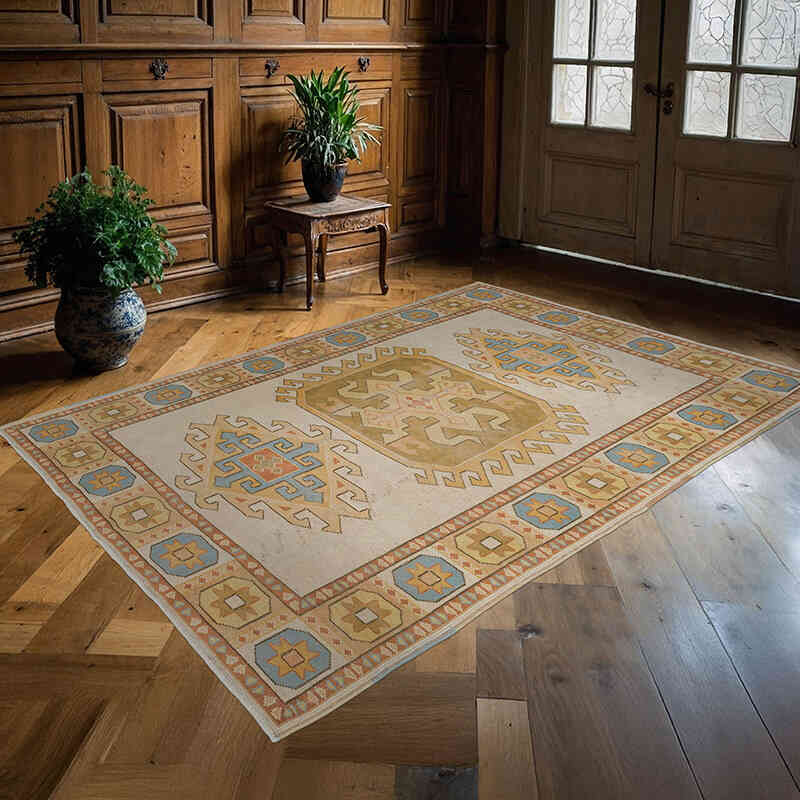 El Dokuma Vintage Hali - 156 cm x 220 cm - K0057655