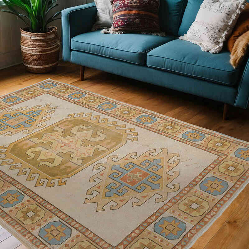 El Dokuma Vintage Hali - 156 cm x 220 cm - K0057655