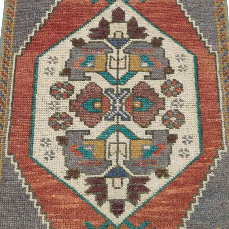 Vintage Turkish Hand-Knotted Rug - 1' 7" x 2' 10" (19" x 34") - K0057679