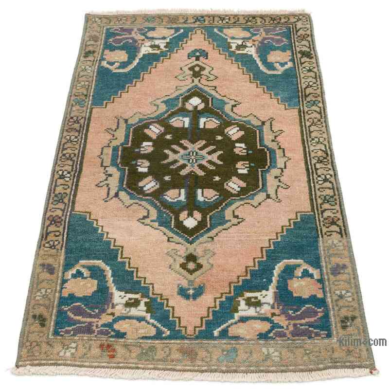 El Dokuma Vintage Halı - 54 cm x 100 cm - K0057683