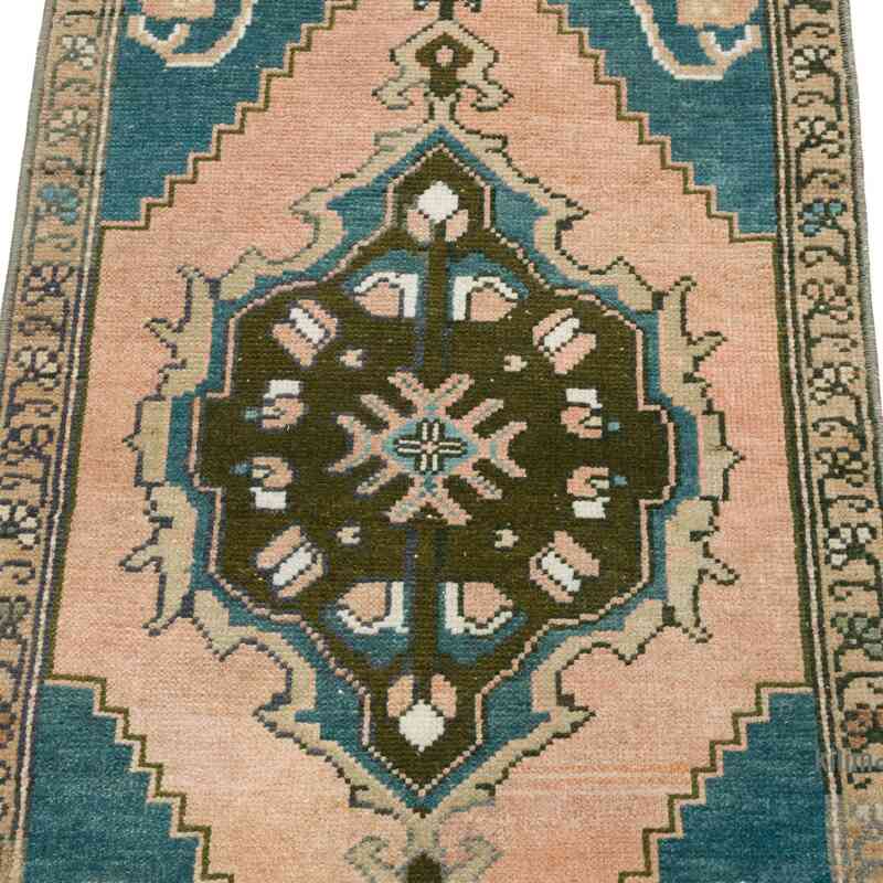 El Dokuma Vintage Halı - 54 cm x 100 cm - K0057683