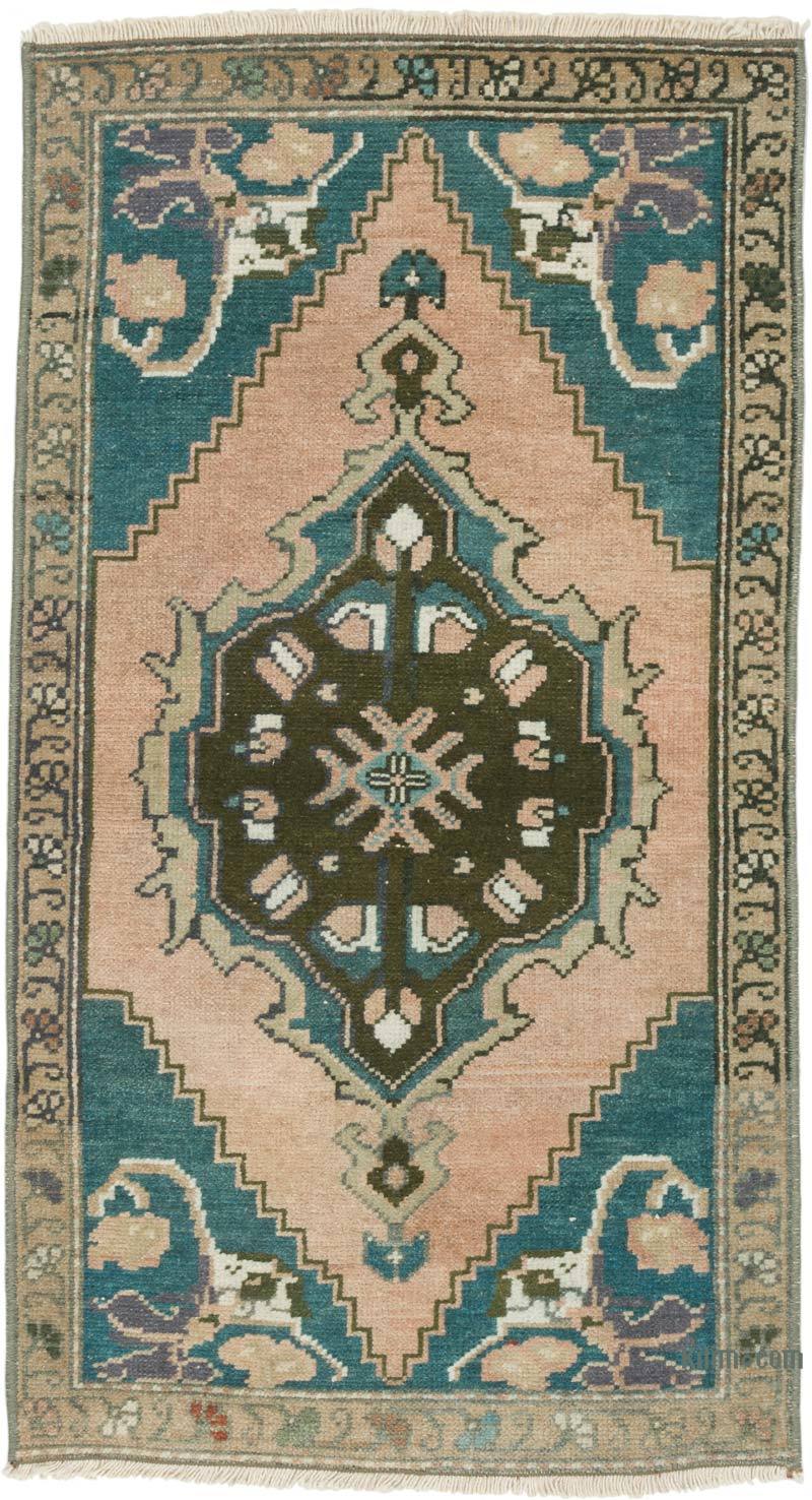 El Dokuma Vintage Halı - 54 cm x 100 cm - K0057683