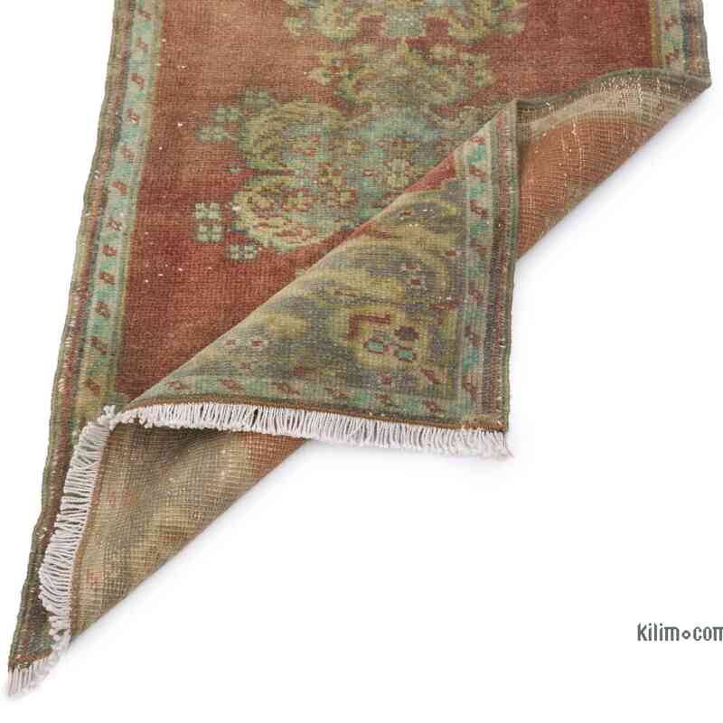 El Dokuma Vintage Halı - 54 cm x 95 cm - K0057706