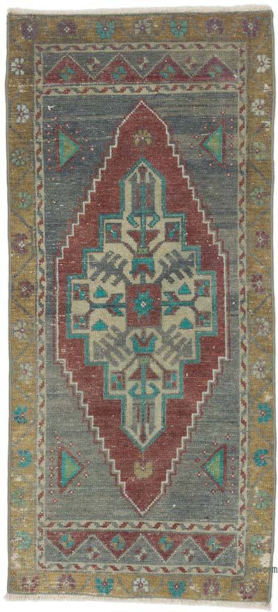 El Dokuma Vintage Halı - 48 cm x 105 cm