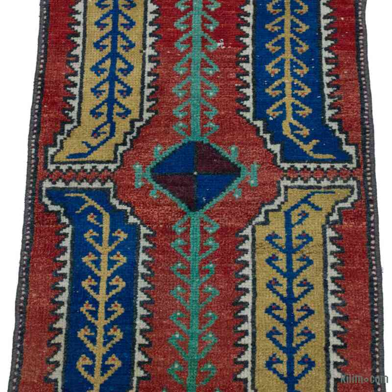 Alfombra Vintage Turca Anudada a Mano - 42 cm x 92 cm - K0057732