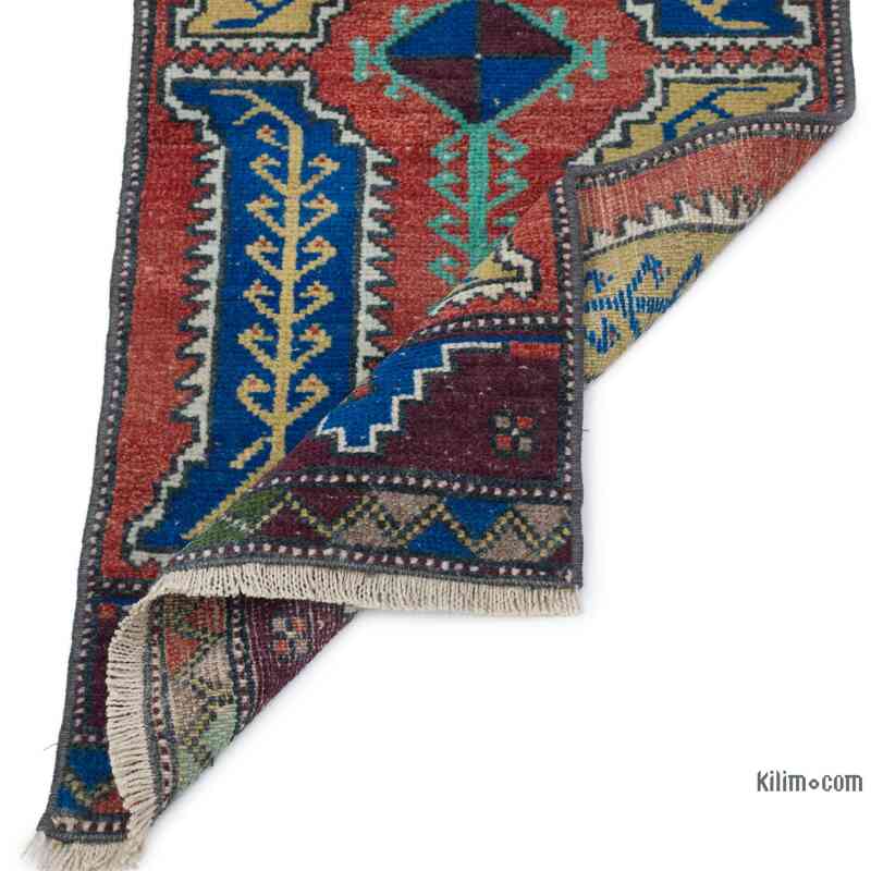 Alfombra Vintage Turca Anudada a Mano - 42 cm x 92 cm - K0057732