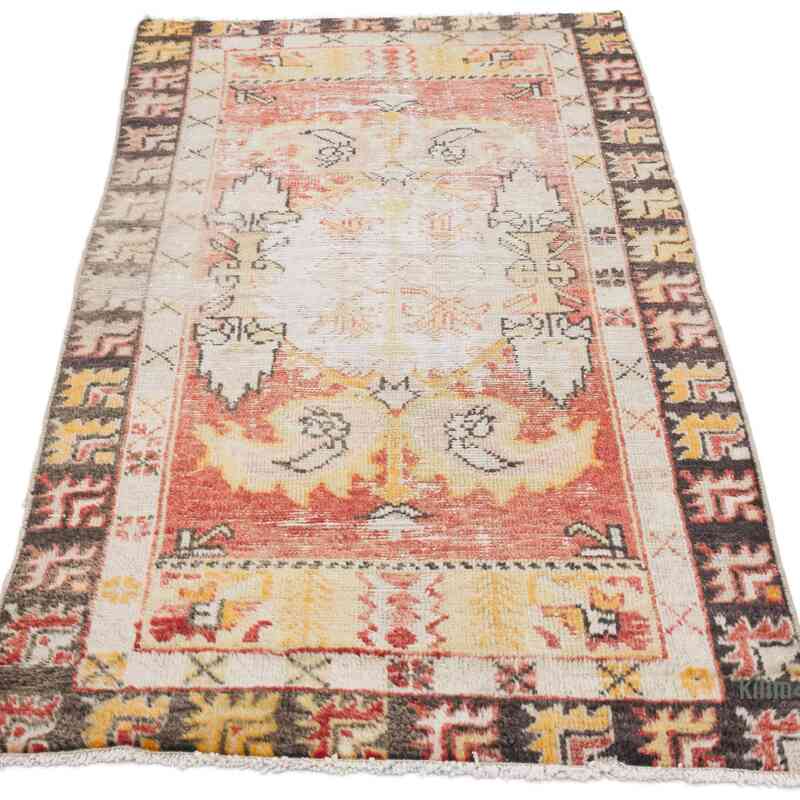 Vintage Turkish Hand-Knotted Rug - 2' 6" x 5' 1" (30" x 61") - K0057760