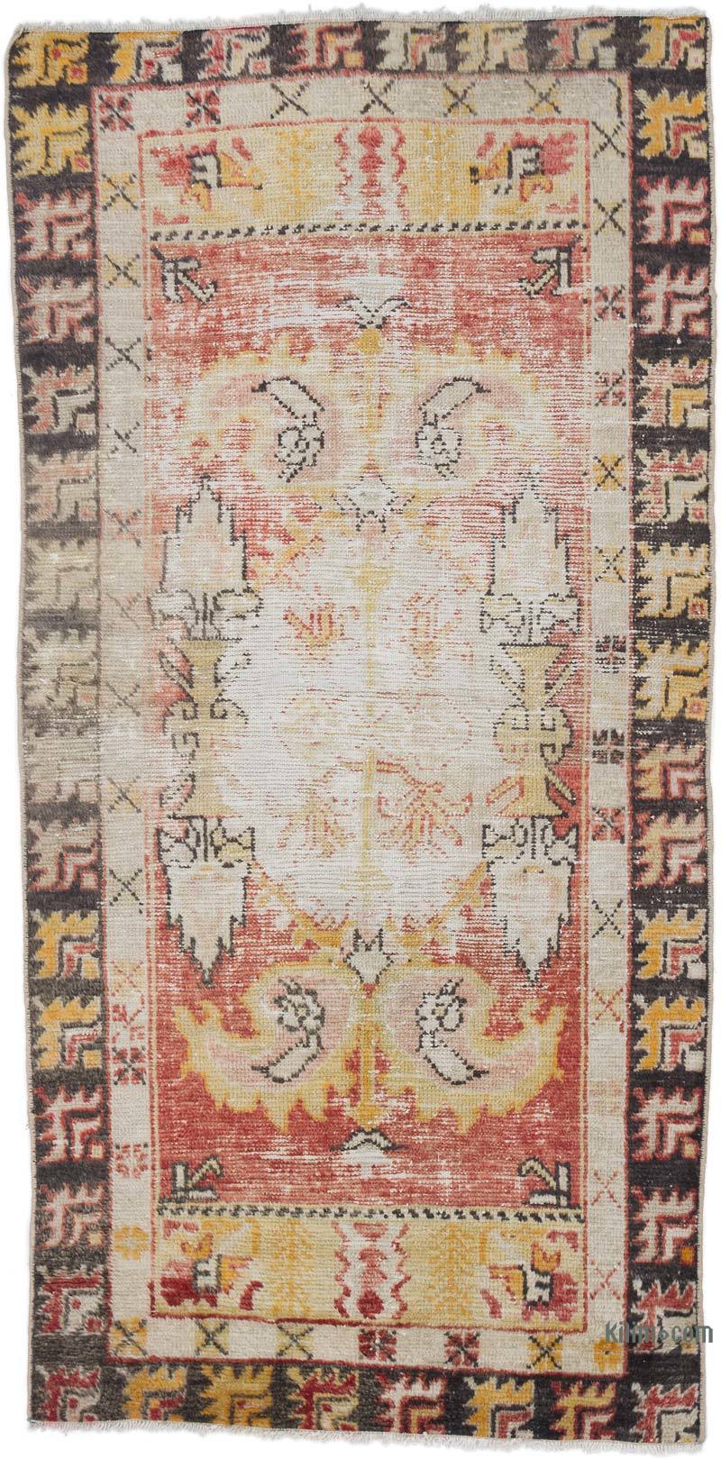 Vintage Turkish Hand-Knotted Rug - 2' 6" x 5' 1" (30" x 61") - K0057760
